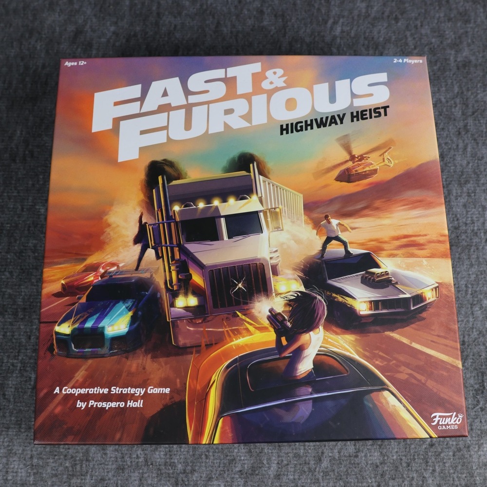 Fast & Furious Highway Heist Board Game Funko Games Complete 2-4 Players 12+